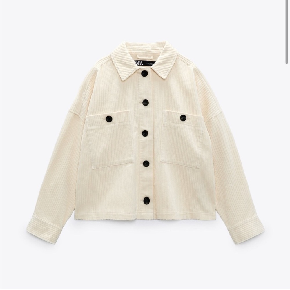 Zara Women's Beige Corduroy Jacket